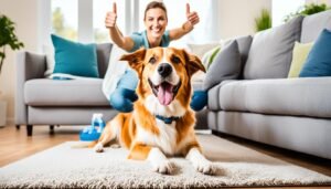 how to get dog pee smell out of carpet