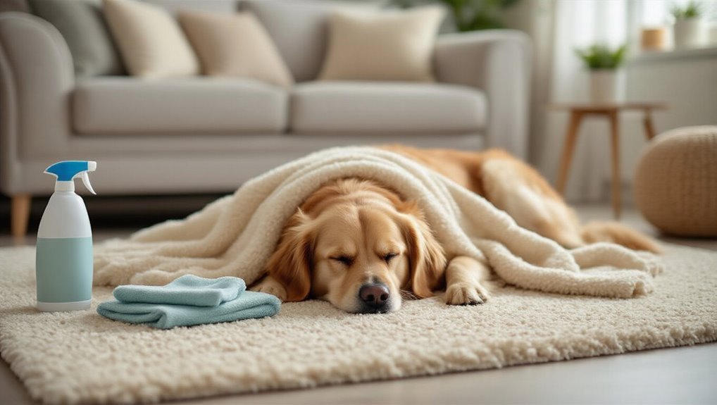 encapsulating spotter lifts odor